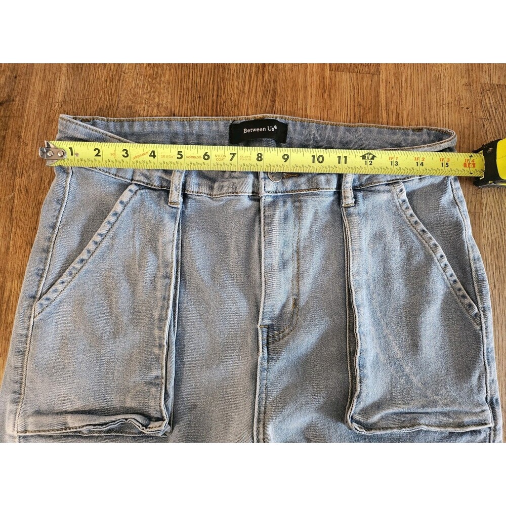 Y2k Jeans Size 14 Carpenter Style Blue Denim Wide Leg Between Us Juniors. Cargo